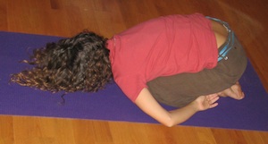 Child's pose - from Prana Yoga Teacher Training