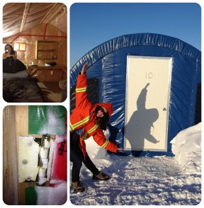 Spartan accommodations at site