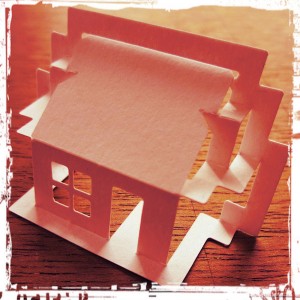 Paper pop-up house